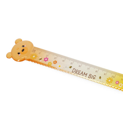 Legami Lineal Bear Sweet Bear – Detailansicht mit Bär-Motiv und Blumendekor, Geschenkidee zur Einschulung für die Schultüte