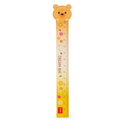 Legami Lineal Bear Sweet Bear freigestellt mit süßem Bär-Kopf und Blumendekor – Geschenkidee zur Einschulung für die Schultüte