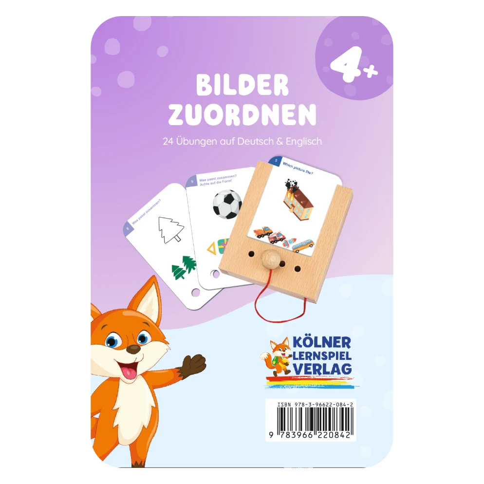 Kartensatz "Bilder zuordnen" vom Kölner Lernspielverlag für den Lochkasten – Lernkarten ab 4 Jahren