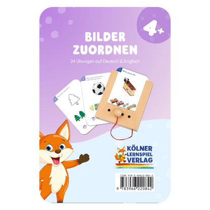 Kartensatz "Bilder zuordnen" vom Kölner Lernspielverlag für den Lochkasten – Lernkarten ab 4 Jahren