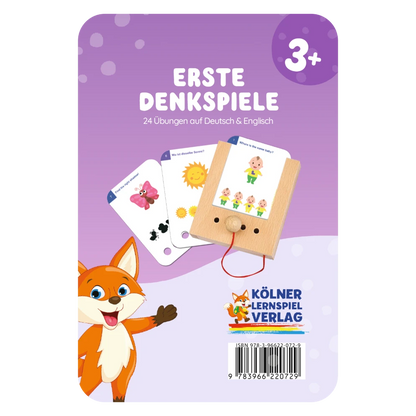 Kartensatz "Erste Denkspiele" vom Kölner Lernspielverlag für den Lochkasten – Lernkarten ab 3 Jahren