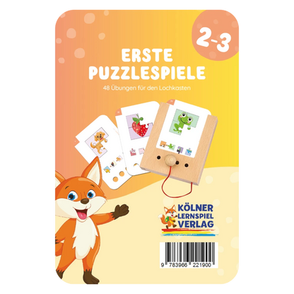 Kartensatz "Erste Puzzlespiele" vom Kölner Lernspielverlag für den Lochkasten – Lernkarten ab 2-3 Jahren