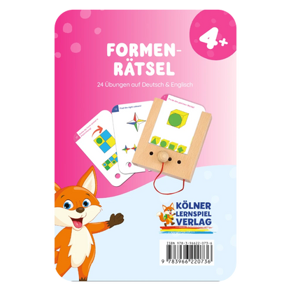 Kartensatz "Formenrätsel" vom Kölner Lernspielverlag für den Lochkasten – Lernkarten ab 4 Jahren