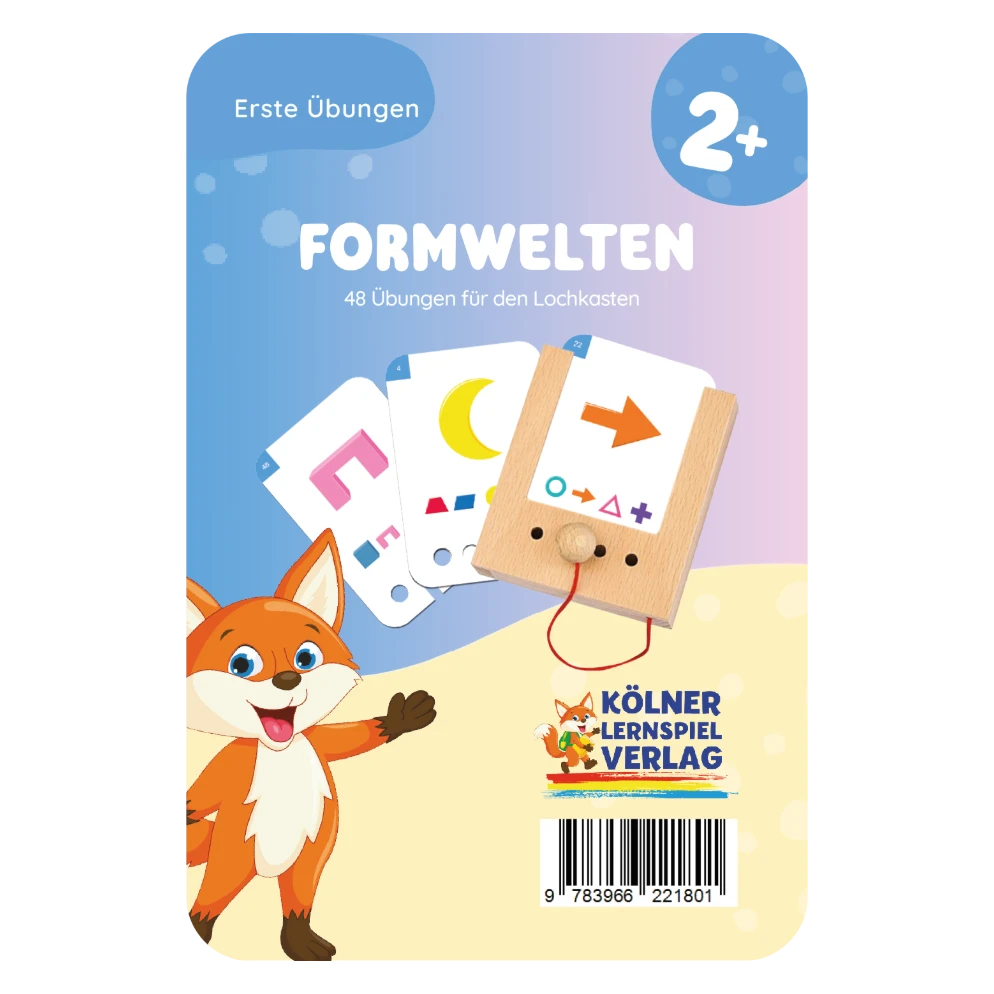 Kartensatz "Erste Übungen: Formwelten" vom Kölner Lernspielverlag für den Lochkasten – Lernkarten ab 2 Jahren