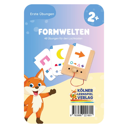Kartensatz "Erste Übungen: Formwelten" vom Kölner Lernspielverlag für den Lochkasten – Lernkarten ab 2 Jahren
