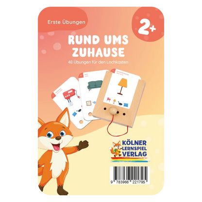 Kartensatz "Erste Übungen: Rund ums Zuhause" vom Kölner Lernspielverlag für den Lochkasten – Lernkarten ab 2 Jahren