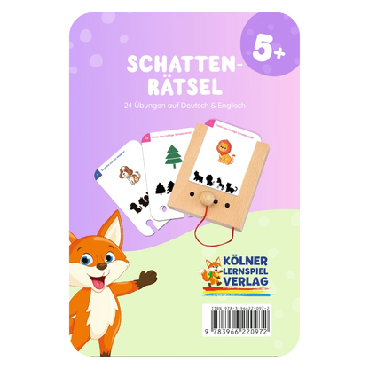 Kartensatz "Schattenrätsel" vom Kölner Lernspielverlag für den Lochkasten – Lernkarten ab 5 Jahren