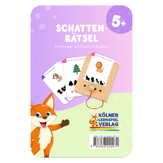 Kartensatz "Schattenrätsel" vom Kölner Lernspielverlag für den Lochkasten – Lernkarten ab 5 Jahren
