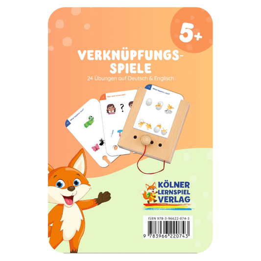 Kartensatz "Verknüpfungsspiele" vom Kölner Lernspielverlag für den Lochkasten – Lernkarten ab 5 Jahren, schöne Geschenkidee zum Kindergarten- oder Schulstart oder Geburtstag