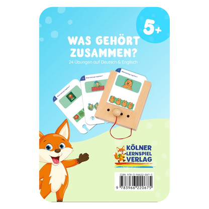 Kartensatz "Was gehört zusammen?" vom Kölner Lernspielverlag für den Lochkasten – Lernkarten ab 5 Jahren