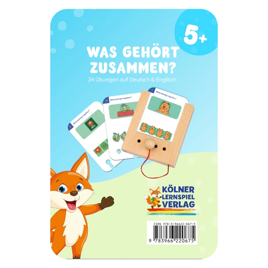Kartensatz "Was gehört zusammen?" vom Kölner Lernspielverlag für den Lochkasten – Lernkarten ab 5 Jahren