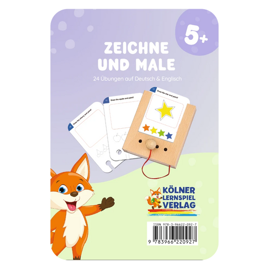 Kartensatz "Zeichne und Male!" vom Kölner Lernspielverlag für den Lochkasten – Lernkarten ab 5 Jahren