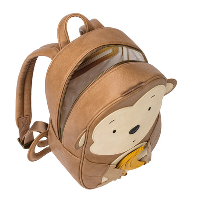 Little Who Rucksack Affe Momo groß mit Bananen-Patch – Kinderrucksack für Kita und Ausflug