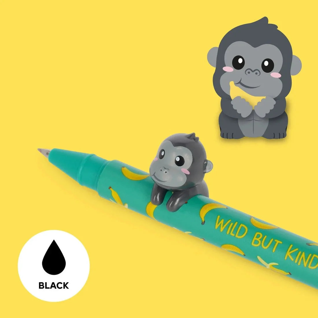 Gelstift mit Deko-Tierchen „Gorilla“ von Legami, limitiert