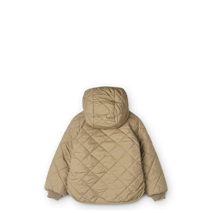 Kuschelige Wendejacke "Jackson Reversible Jacket" von Liewood, Golden Caramel/Oat