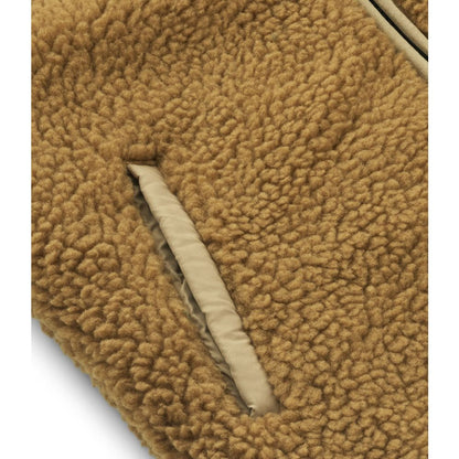 Kuschelige Wendejacke "Jackson Reversible Jacket" von Liewood, Golden Caramel/Oat