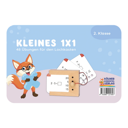 Kartensatz "Kleines 1x1" für den Lochkasten (2. Klasse)