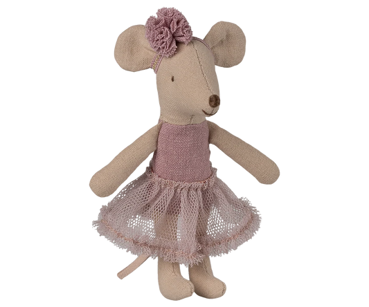 Maileg Ballerina Maus Heather im lila Tutu, kleine Schwester – Geschenk für Mädchen zum Geburtstag