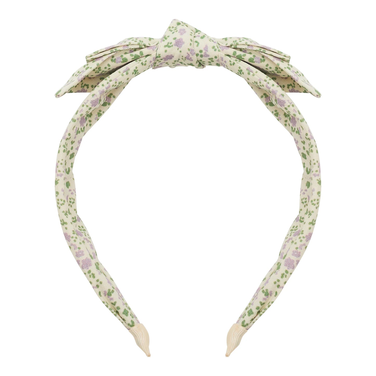 Haarreif Edie Alice mit lila Blumen-Motiv und Schleife von Mimi & Lula – stylisches Kinder-Haaraccessoire im Frühlings-Look
