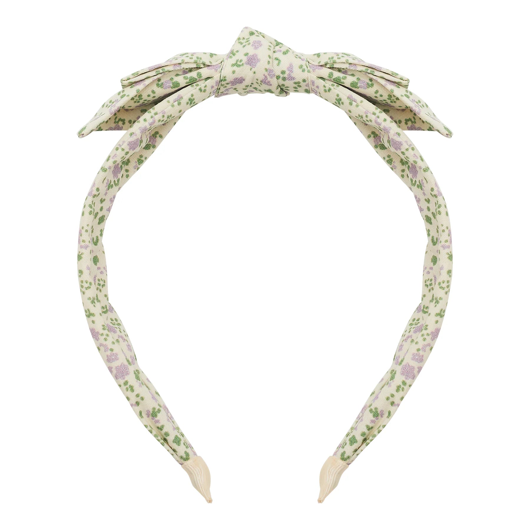 Haarreif Edie Alice mit lila Blumen-Motiv und Schleife von Mimi & Lula – stylisches Kinder-Haaraccessoire im Frühlings-Look