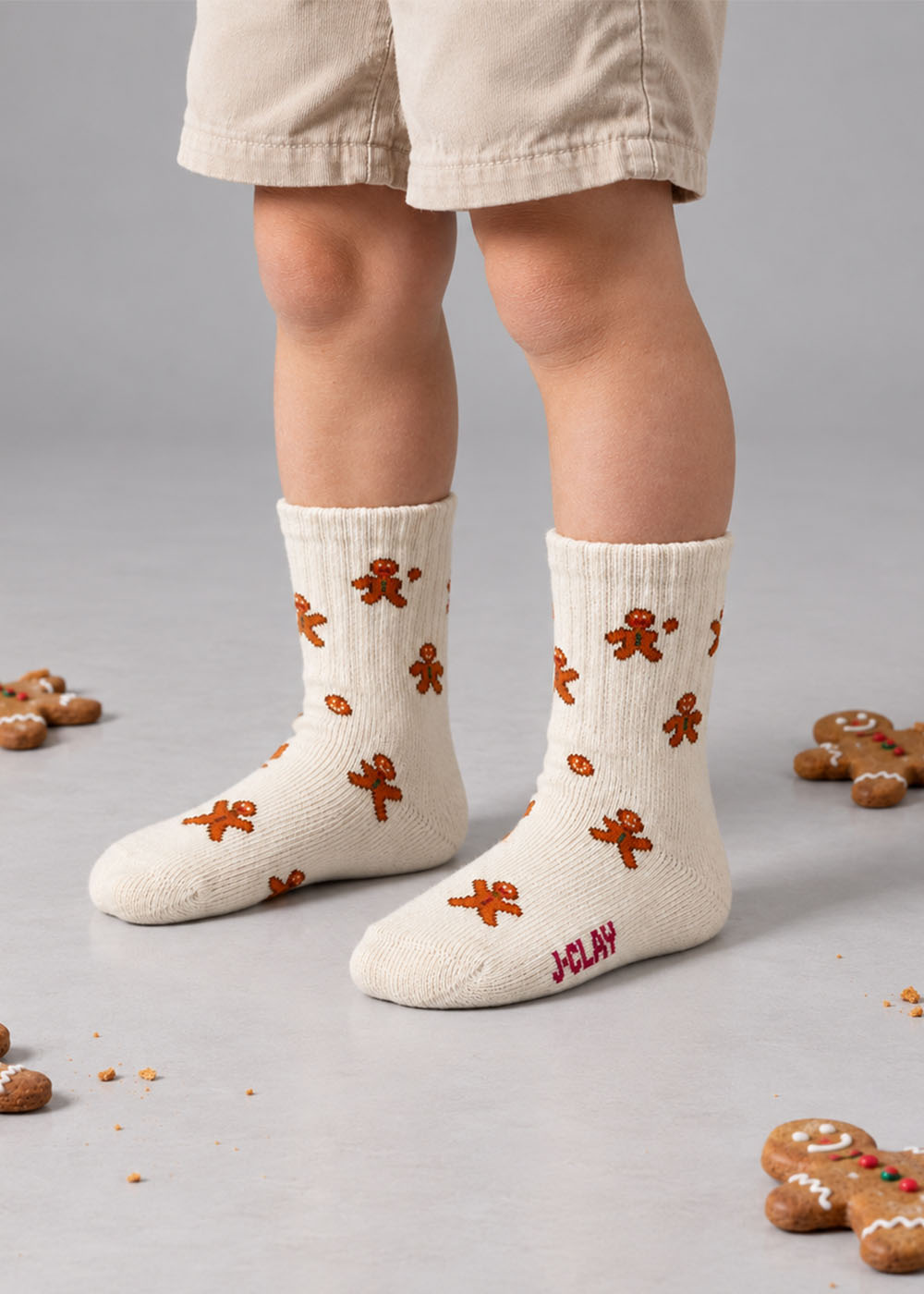 Weihnachtssocken "Lebkuchenmann" von J. Clay für Babys und Kinder bis Größe 34