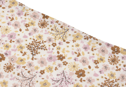Mulltücher Flower Fairies von Jollein im 3er Set – Stoffdetail mit buntem Blumenmuster