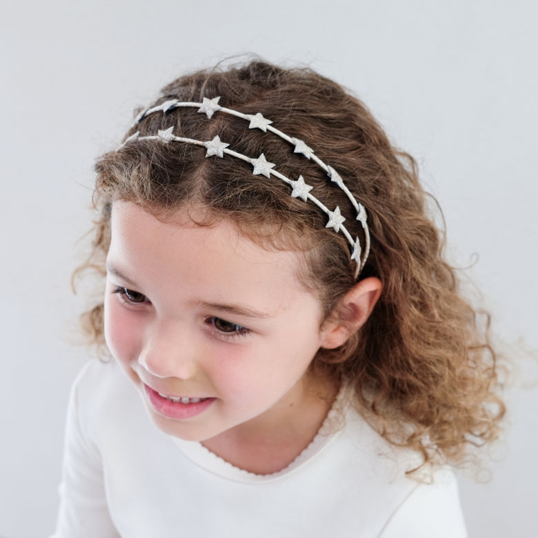 Glitzernder Haarreifen mit Sternen von Mimi & Lula