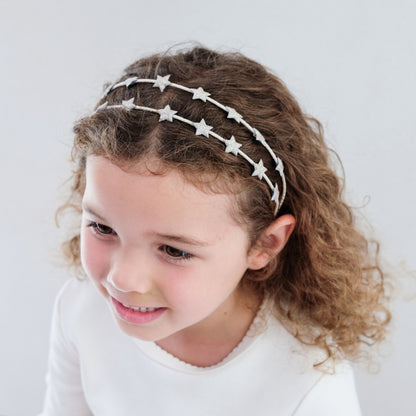 Glitzernder Haarreifen mit Sternen von Mimi & Lula