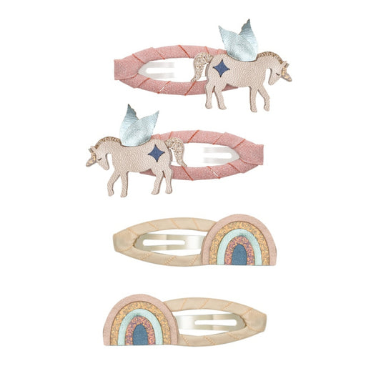 Einhorn-Haarspangen von Mimi & Lula, 4er-Set