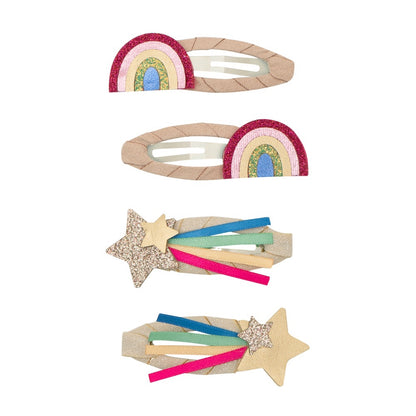 Regenbogen-Haarspangen von Mimi & Lula, 4er-Set