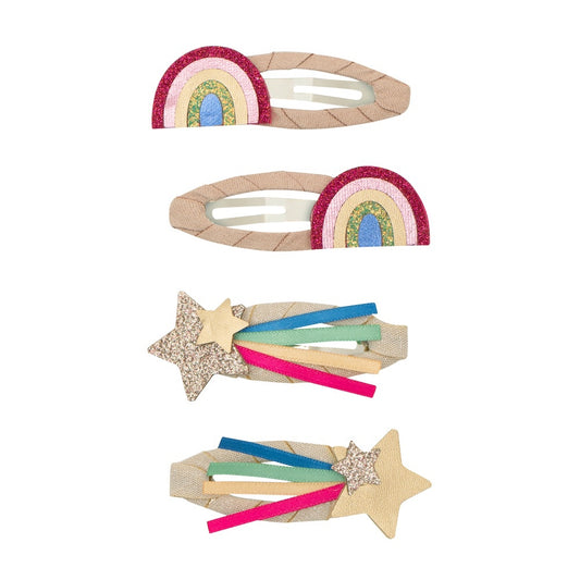 Regenbogen-Haarspangen von Mimi & Lula, 4er-Set