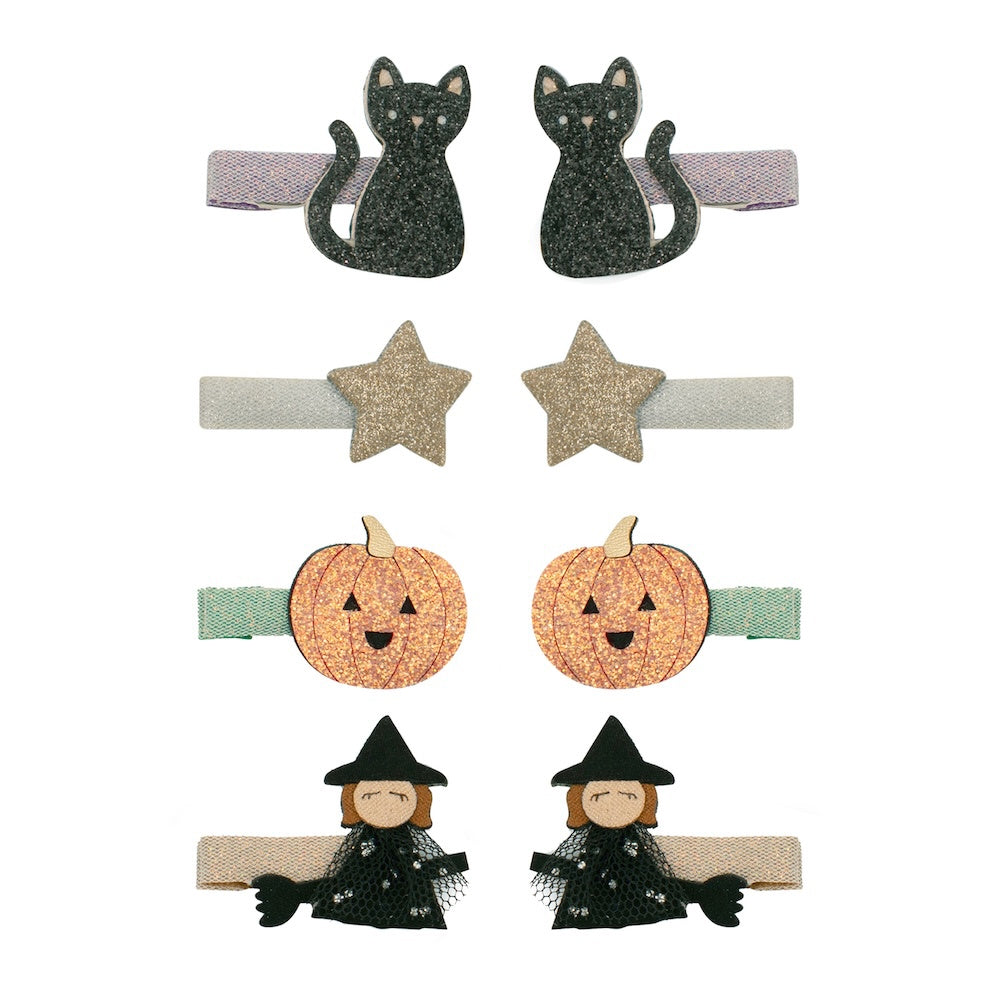 Kleine Halloween-Haarspangen von Mimi & Lula, 8er-Set