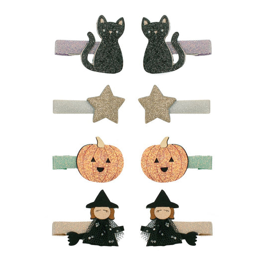 Kleine Halloween-Haarspangen von Mimi & Lula, 8er-Set