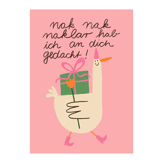 Postkarte "Nak nak nak" von Slinga Illustration