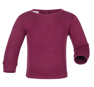 Baby-Pullover "Orchidee" aus Wolle/Seide, verschiedene Größen