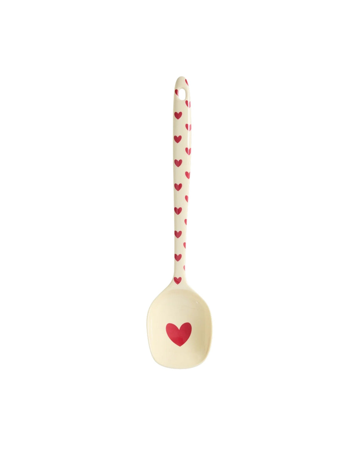 RICE Melamin-Kochlöffel mit rotem Herz – Geschenkidee zum Valentinstag