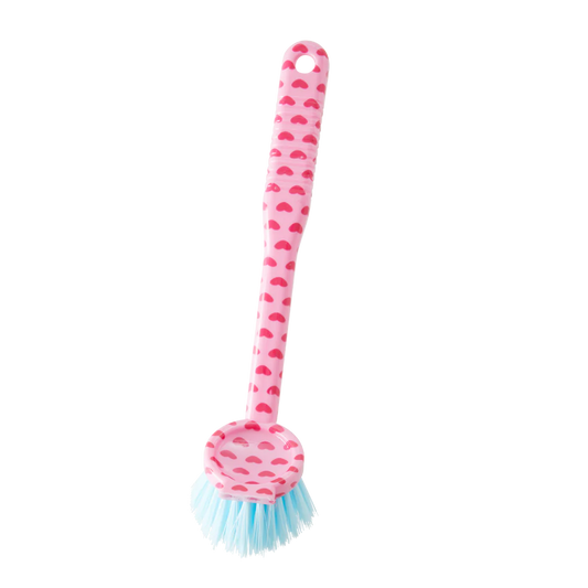 RICE Spülbürste in Pink mit Herzen – kleines Mitbringsel zum Einzug