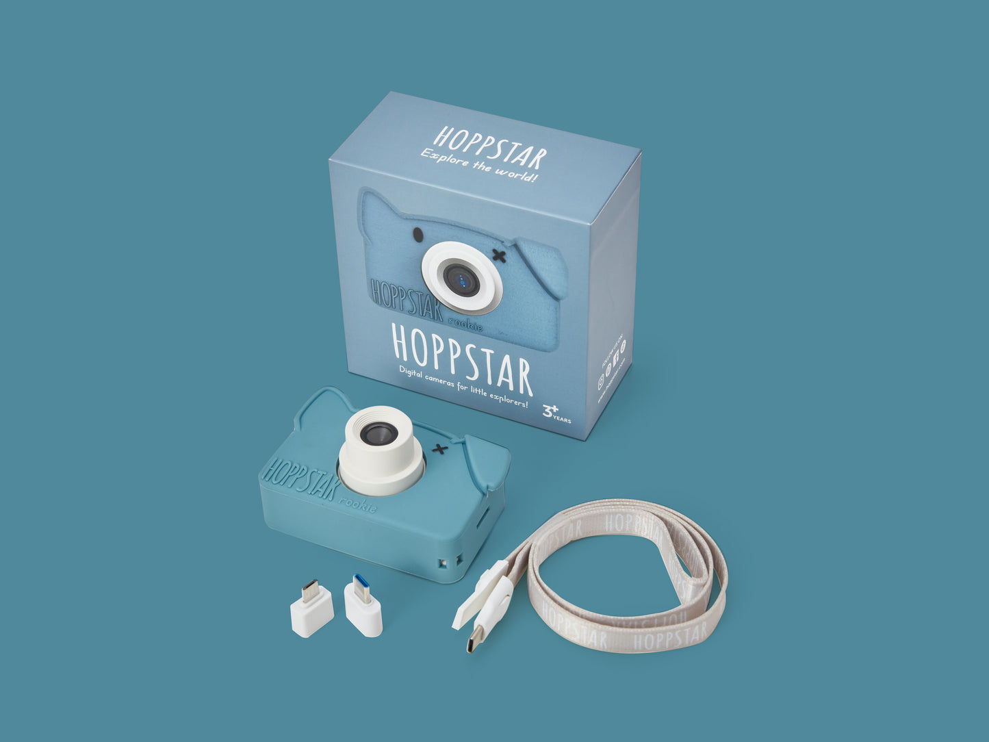 Blaue Digitalkamera "Rookie" von Hoppstar, Farbe: Yale