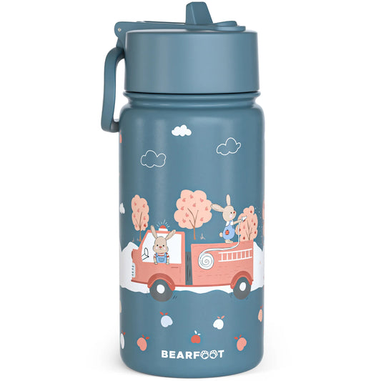 Thermo-Trinkflasche mit Feuerwehr-Motiv für Kinder