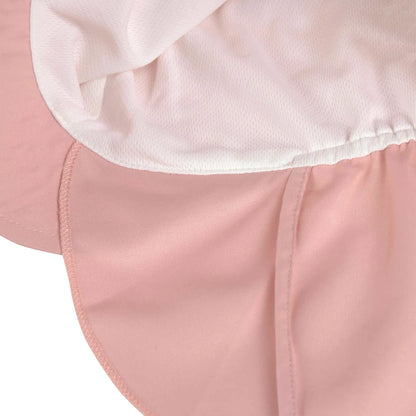 Detailaufnahme des rosa Sommerhuts mit UV-Schutz von Lässig mit weichem Innenfutter und Naht