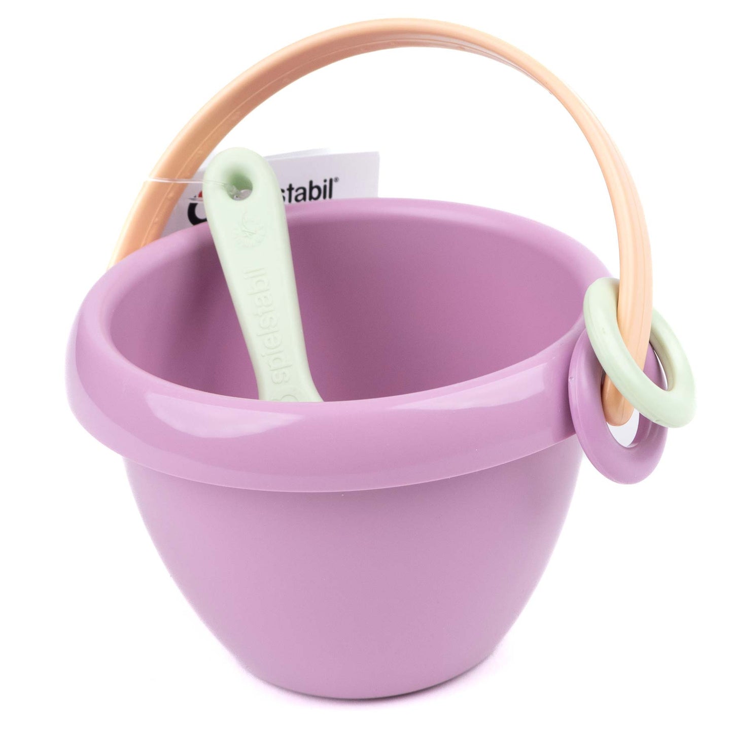 Mini Eimer "Babyfoot" mit Sandlöffel, pastell lila