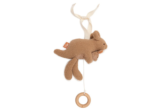 Spieluhr Kangaroots von Jollein freigestellt auf weißem Hintergrund – ideale Geschenkidee zur Geburt
