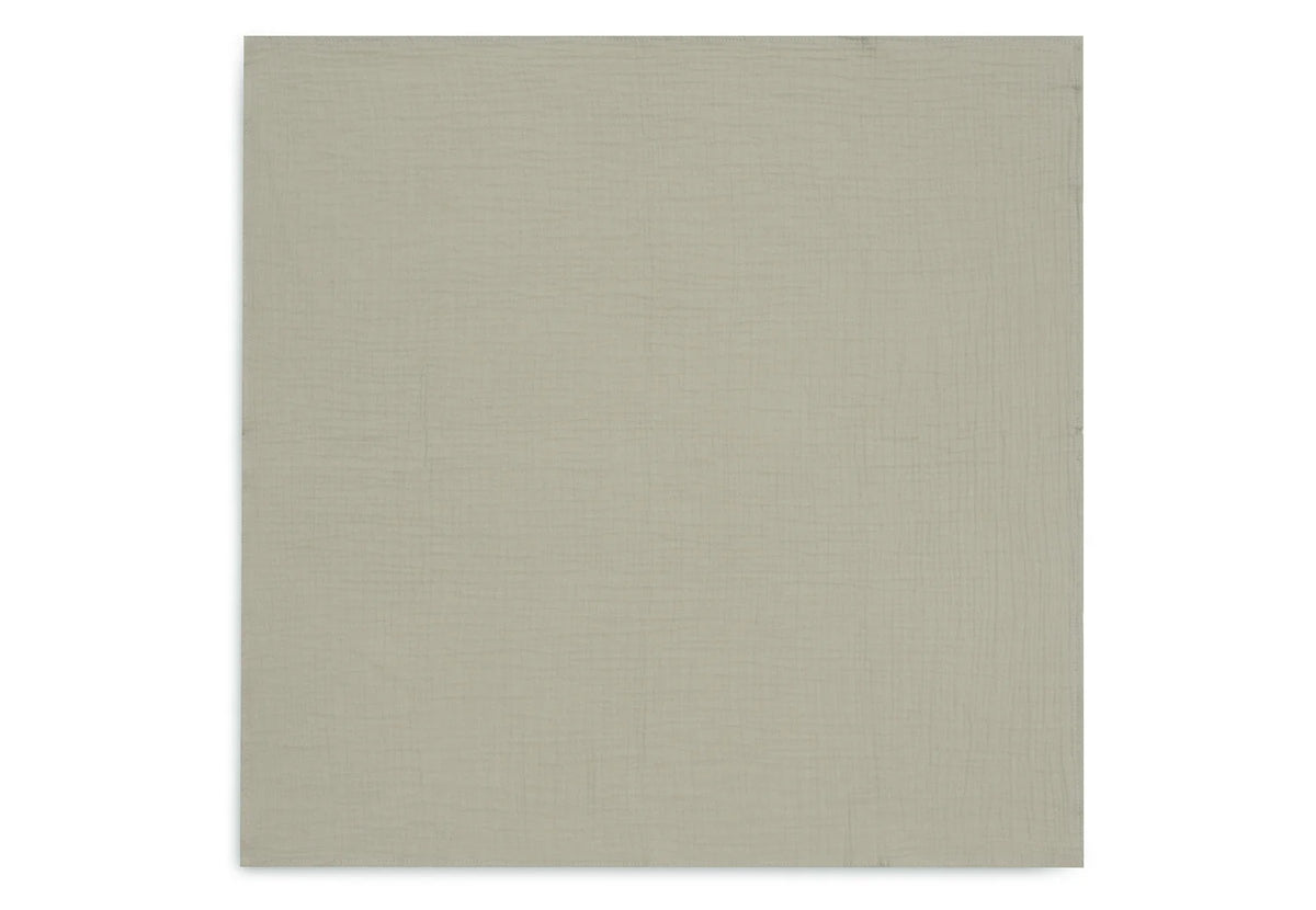 Spucktuch in der Farbe Olive Green aus dem 4er Set Sea Green/Ivory von Jollein