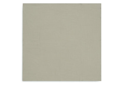 Spucktuch in der Farbe Olive Green aus dem 4er Set Sea Green/Ivory von Jollein
