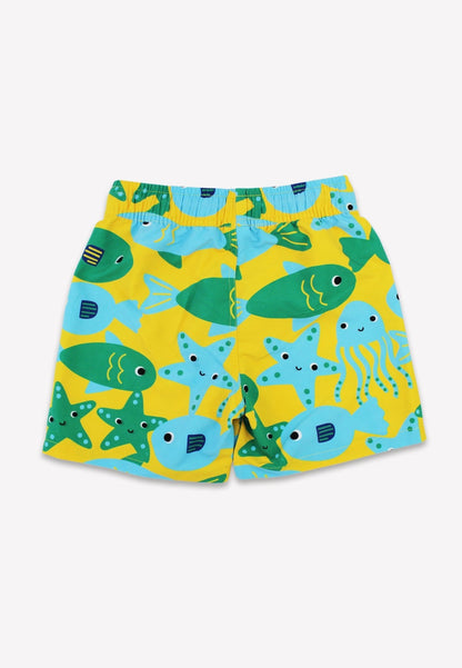 Kinder Schwimmshorts mit Fisch-Motiv von Toby Tiger, UV-Schutz UPF 50+