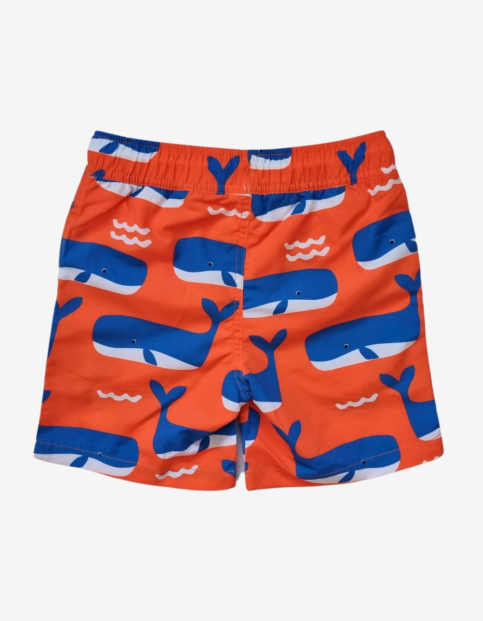 Toby Tiger Schwimmshorts Wal und Wellen Print – Kinderbadehose mit UV-Schutz UPF 50+