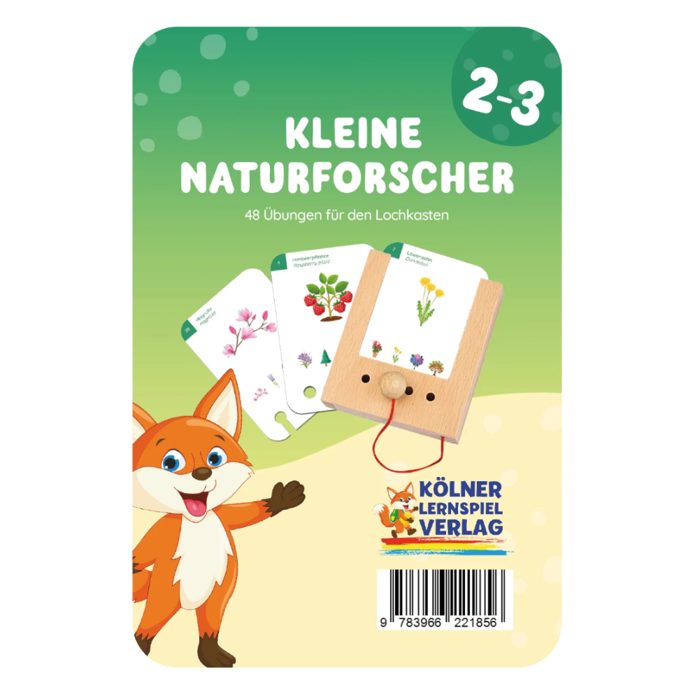 Kartensatz "Kleine Naturfoscher" für den Lochkasten (ab 2-3 Jahren)
