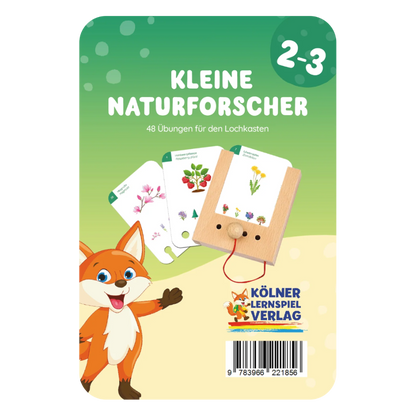 Kartensatz "Kleine Naturfoscher" für den Lochkasten (ab 2-3 Jahren)
