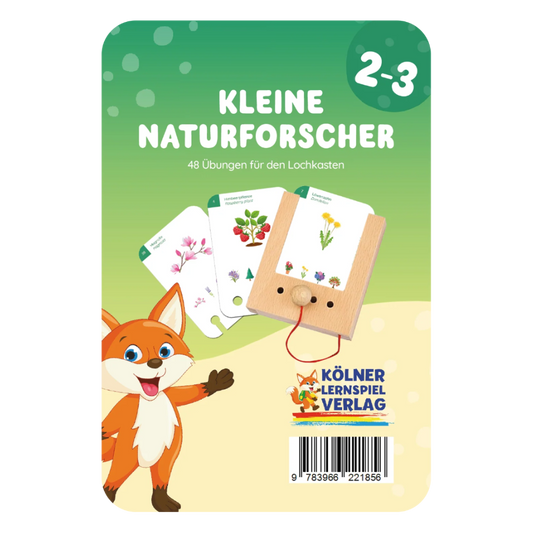 Kartensatz "Kleine Naturfoscher" für den Lochkasten (ab 2-3 Jahren)