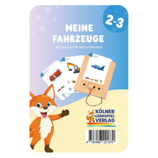 Kartensatz "Meine Fahrzeuge" für den Lochkasten (ab 2-3 Jahren)